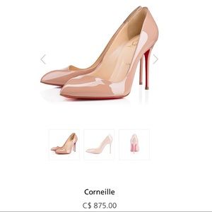 Christian Louboutin Corneille Nude Patent Leather